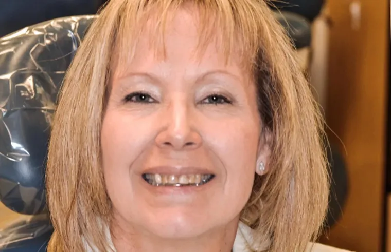 Tamara before her dental treatment